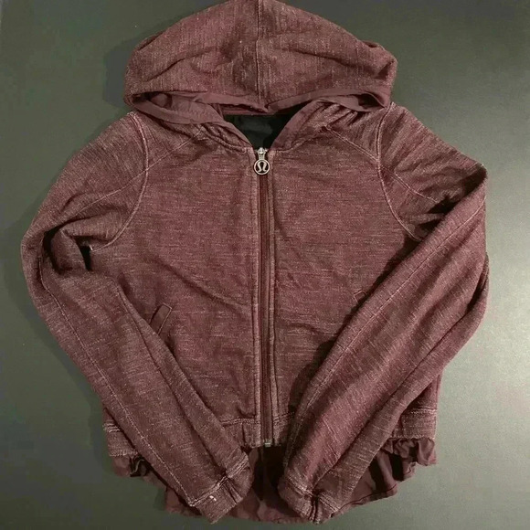 Lululemon Sattva Y2K Cropped Wool Jacket Full Zip Athletic Retro - Picture 13 of 17